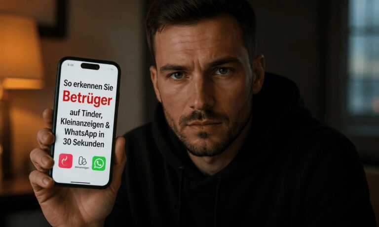 So erkennen Sie Betrüger auf Tinder, Kleinanzeigen & WhatsApp in 30 Sekunden