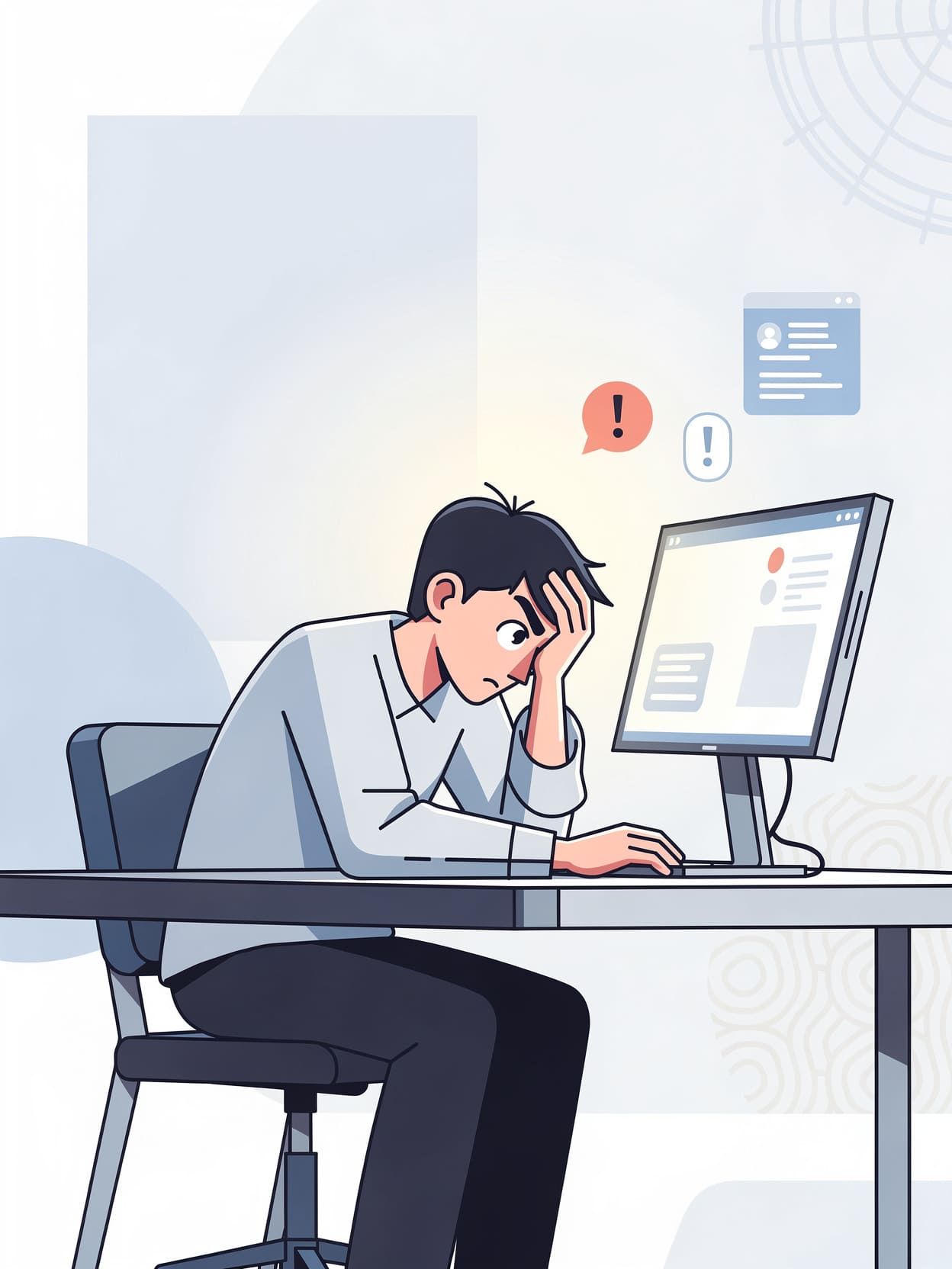 Woran erkenne ich eine Phishing-E-Mail oder SMS 2 person stressed at computer screen