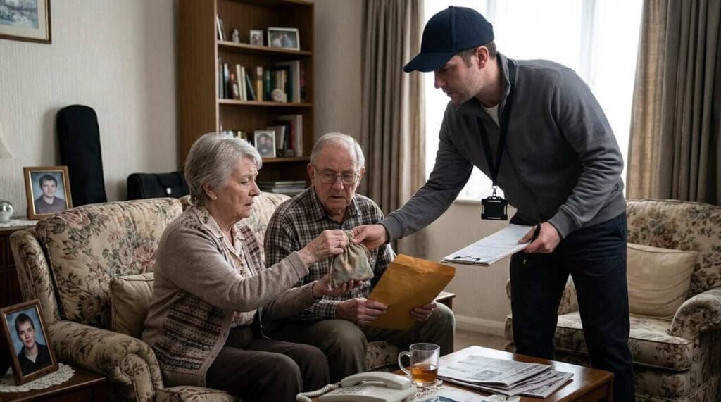Vorsicht, Betrug! Finanzielle Fallen und digitale Maschen in Deutschland 2 Court_employee_scams_elderly_couple