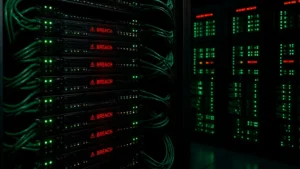 dark server room