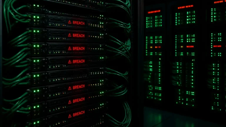 dark server room