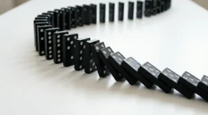 Dominoes_falling_on_white_surface