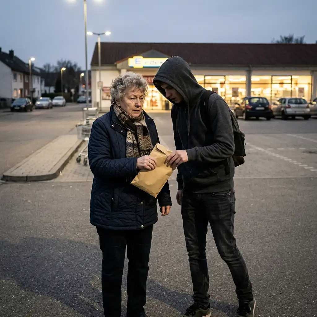 216.000 Euro für eine Reparatur? 2 Woman_handing_envelope_to_man