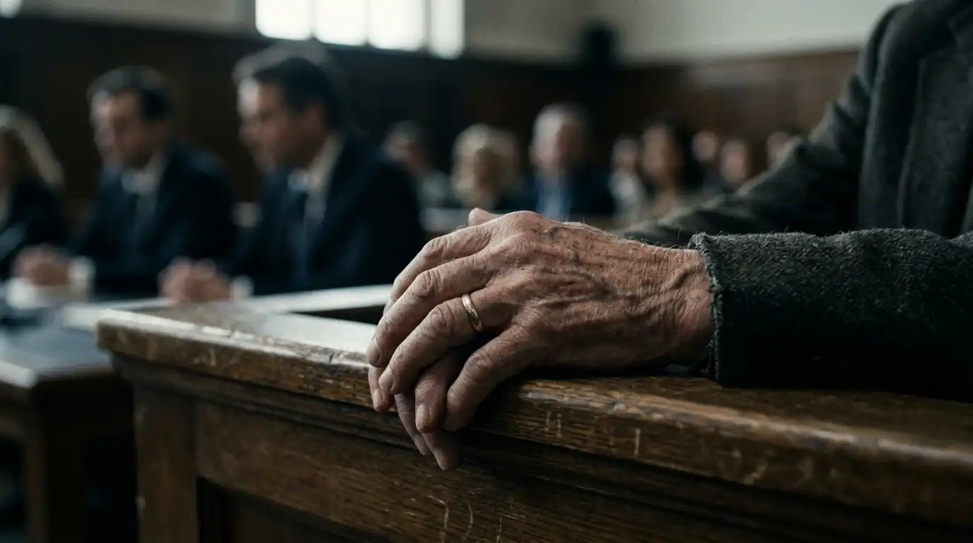Million-dollar fraud: The illusion of security 2 Elderly_witness_hands_trembling